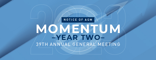 You're Invited to our 39th Annual General Meeting