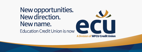 Banner - Education Credit Union Joins Operations with WFCU Credit Union becoming ECU – A Division of WFCU Credit Union
